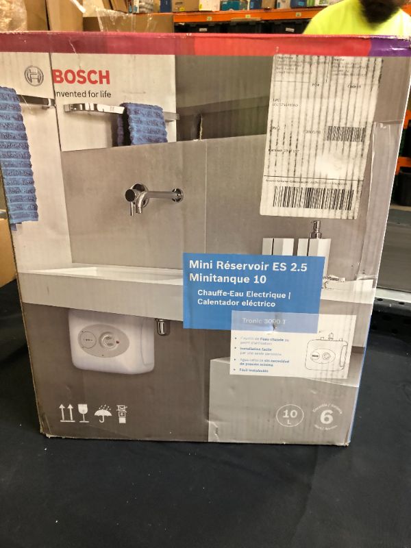 Photo 8 of Bosch Electric Mini-Tank Water Heater Tronic 3000 T 2.5-Gallon (ES2.5) - Eliminate Time for Hot Water - Shelf, Wall or Floor Mounted
