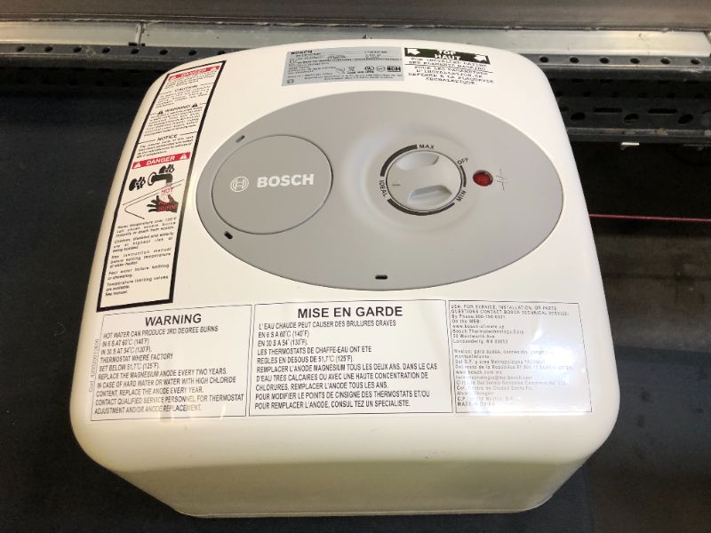 Photo 4 of Bosch Electric Mini-Tank Water Heater Tronic 3000 T 2.5-Gallon (ES2.5) - Eliminate Time for Hot Water - Shelf, Wall or Floor Mounted
