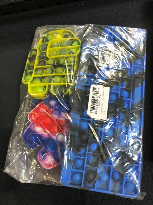 Photo 2 of Genovega 5 Packs Pop Jumbo Big Keyboard It Huge Set Pack XL Mega Its Large Gift Boys Toy, Sensory Tie dye Blue for Kids Boy
