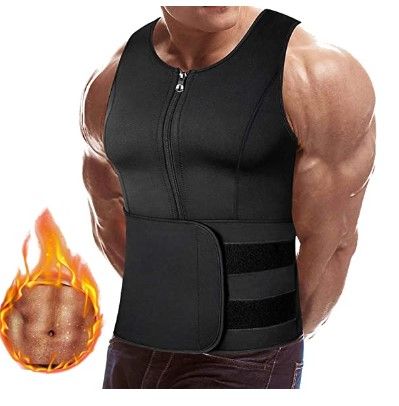 Photo 1 of PHIONXEI Men Sweat Vest Waist Trainer,Workout Sauna Vest for Men, Adjustable Men Sauna Sweat Suit Body Shaper
- SIZE 3 XL 