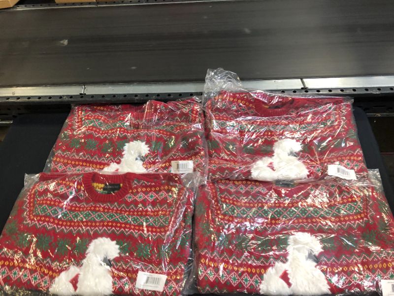 Photo 2 of Blizzard Bay Men's Ugly Christmas Sweater Santa SIZE SMALL 4 PACK
