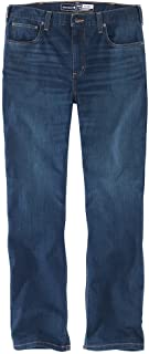 Photo 1 of Carhartt Men's Relaxed Fit Straight Leg Flannel Lined Jean 42W x 32L
