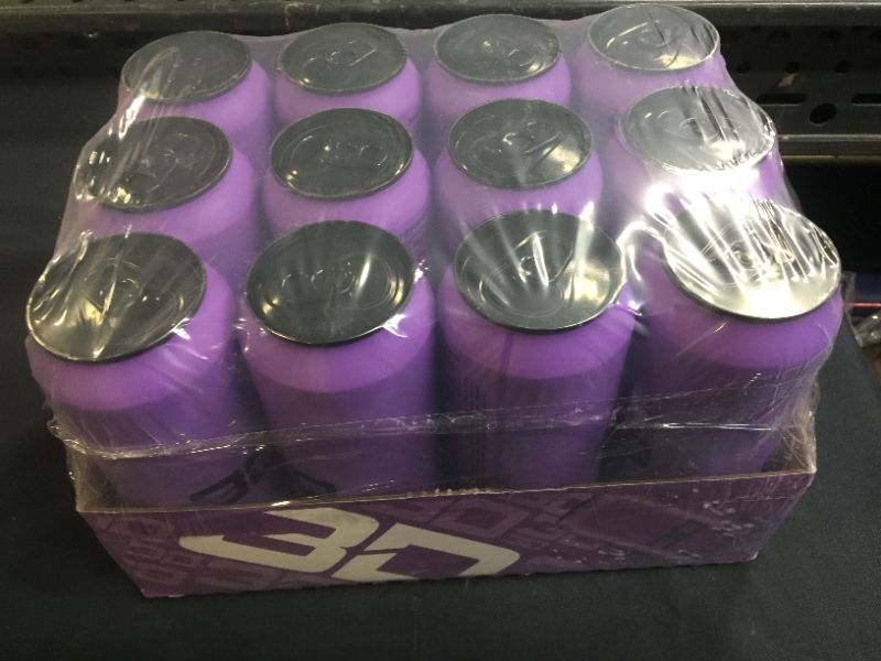 Photo 2 of 3D Energy Drink (Case of 12) - Grape (Purple) BEST BY NOV 2 2023
