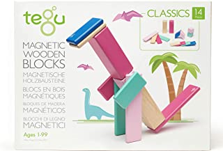 Photo 1 of 14 Piece Tegu Magnetic Wooden Block Set, Blossom (BRAND NEW)