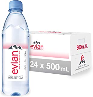 Photo 1 of (EXP NOV 2021)evian Natural Spring Water , Naturally Filtered Spring Water in Individual-Sized Plastic Bottles 16.9 Fl Oz (Pack of 24)
