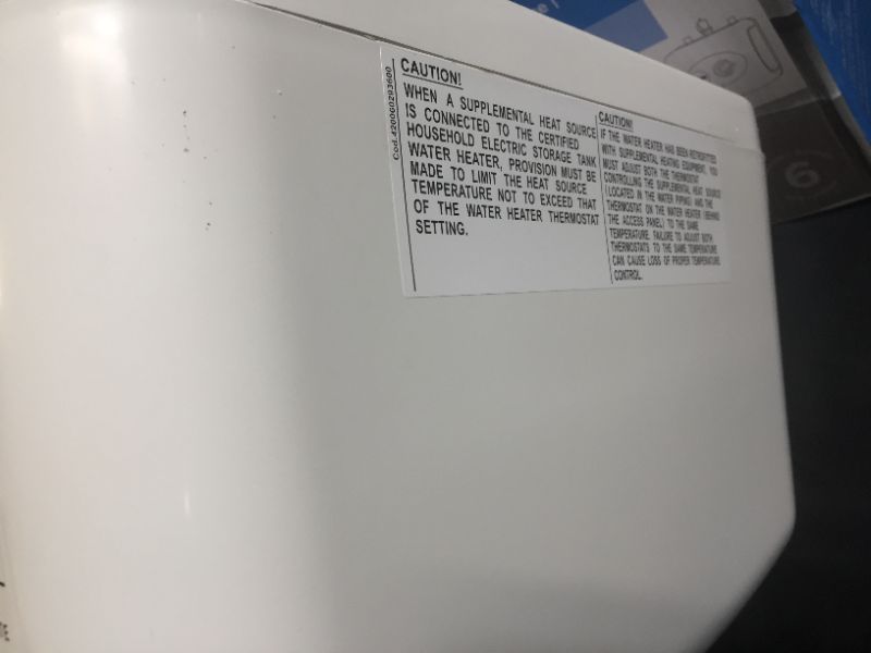 Photo 7 of Bosch Electric Mini-Tank Water Heater Tronic 3000 T 2.5-Gallon (ES2.5) - Eliminate Time for Hot Water - Shelf, Wall or Floor Mounted
 (STICKY RESIDUE ON BACK OF ITEM)