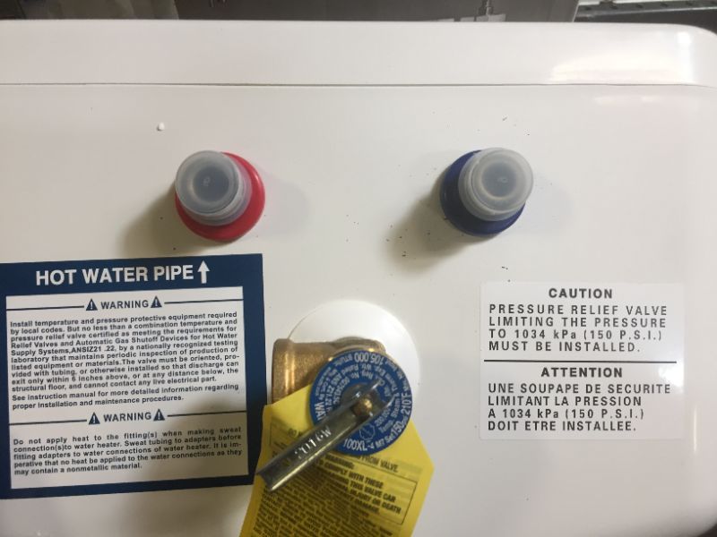 Photo 5 of Bosch Electric Mini-Tank Water Heater Tronic 3000 T 2.5-Gallon (ES2.5) - Eliminate Time for Hot Water - Shelf, Wall or Floor Mounted
 (STICKY RESIDUE ON BACK OF ITEM)