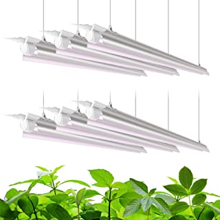 Photo 1 of Barrina Plant Grow Light, 252W(6 x 42W, 1400W Equivalent), Full Spectrum, LED Grow Light Strips, T8 Integrated Growing Lamp Fixture, Grow Shop Light, with ON/Off Switch, 6-Pack (UNABLE TO TEST, MISSING SOME ZIPTIES)
