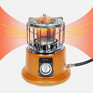 Photo 1 of Campy Gear Wiry 13,000 BTU 2 in 1 Portable Propane Heater & Stove with Hose and Pot, Outdoor Camping Gas Stove Camp Tent Heater for Ice Fishing Backpacking Hiking Hunting Survival Emergency (Orange)
