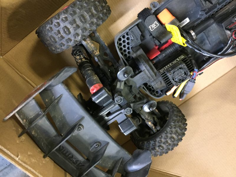 Photo 6 of (PARTS ONLY, MISSING BATTERIES TRANSMITTER, CHARGER, MAJOR SCRATCHES ON ITEM) 
ARRMA 1/8 Typhon 4X4 V3 3S BLX Brushless Buggy RC Truck RTR (Transmitter and Receiver Included, Batteries and Charger Required), Red, ARA4306V3
