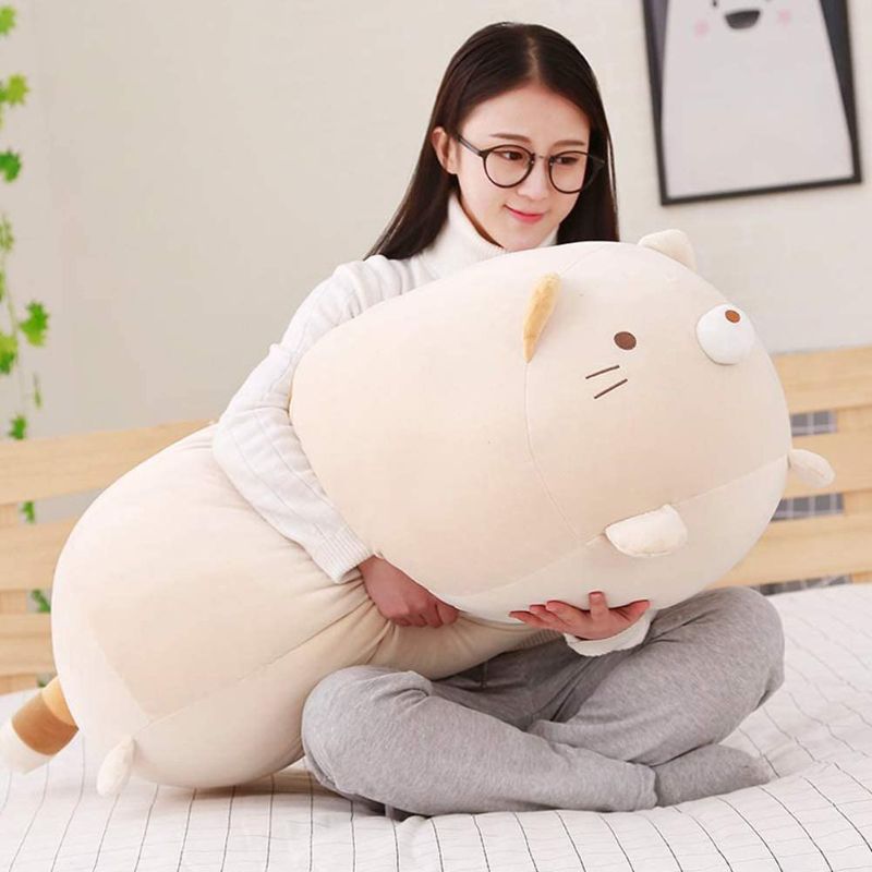 Photo 1 of Big Cat Plush Pillow,Large Fat Cats Stuffed Animals Toy Doll for Girls,Bed,35.4 inches [ factory sealed ] 