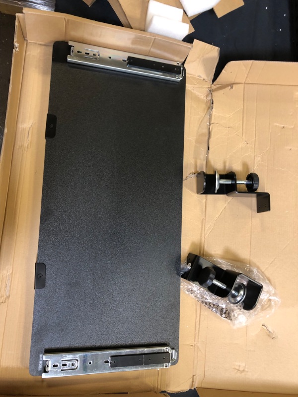 Photo 1 of clamp on keyboard tray black 
