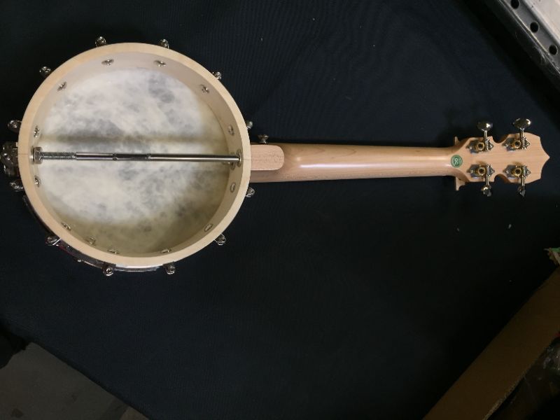 Photo 5 of Banjo Ukulele, AKLOT Concert 23 inch Remo Drumhead Open Back Maple Body 15:1 Advanced Tuner with Two Way Truss Rod Gig Bag Tuner String Strap Picks
