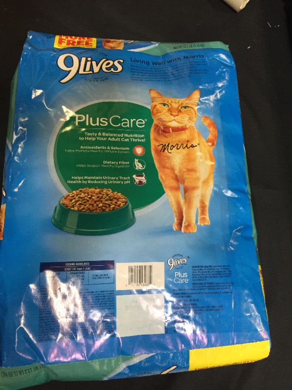 Photo 3 of 9Lives Plus Care Dry Cat Food, 13.3 LbS BB 4/17/22
