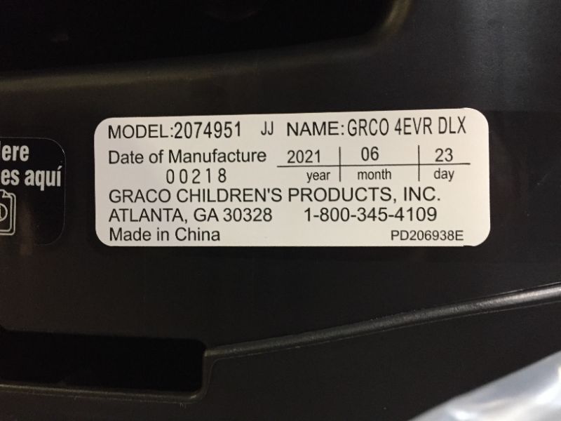 Photo 1 of Graco Baby 4ever DLX 4-in-1 Accs Car Seat Kendrick
