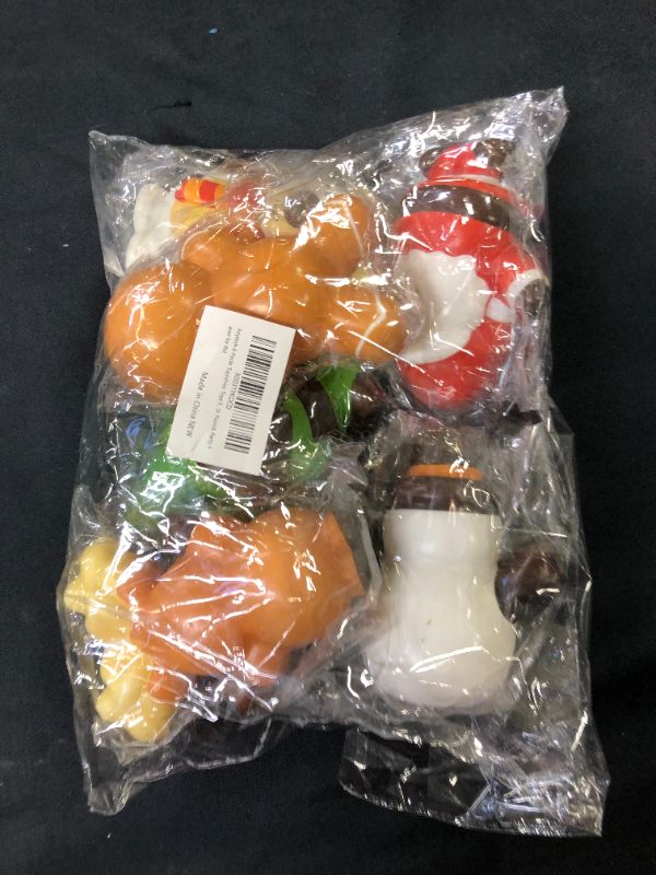Photo 1 of heytech 6 Packs Squishies Toys for Christmas Slow Rising, Christmas Pack: Santa, Reindeer, Snowman, Polar Bear, Gingerbread Man, St. Patrick, Party Favor for Kid
