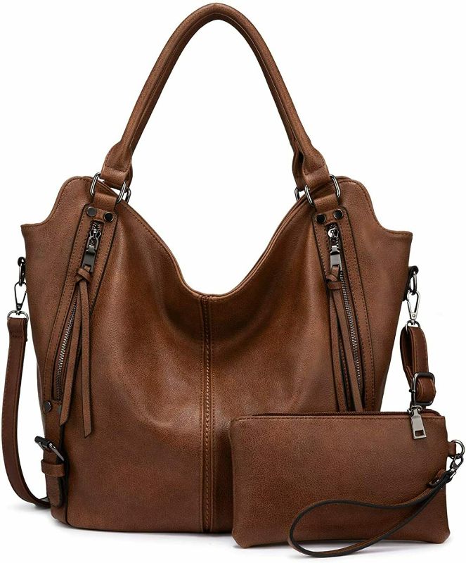 Photo 1 of Tote Bag for Women PU Leather Shoulder Bags Fashion Hobo Bags Large Purse - SEALED 