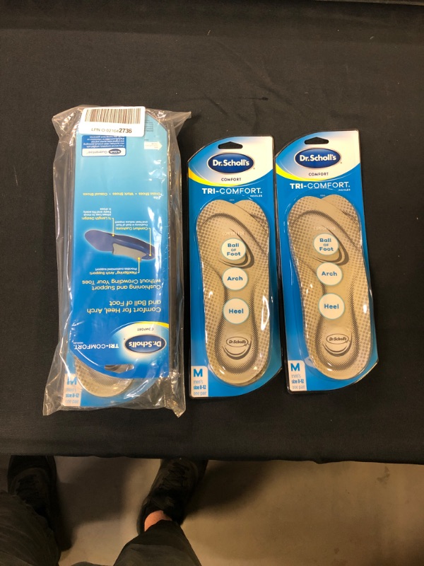 Photo 2 of Dr. Scholl’s TRI-COMFORT Insoles // Comfort for Heel, Arch and Ball of Foot with Targeted Cushioning and Arch Support (for Men's 8-12, also available Women's 6-10)
bundle of 4