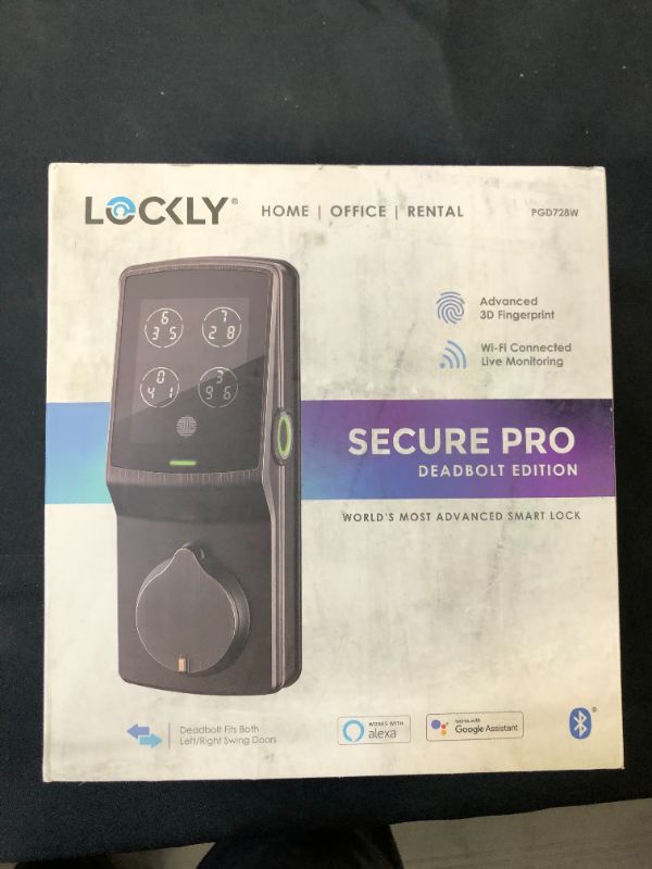 Photo 3 of  Lockly - Secure Pro App Deadbolt - Venetian Bronze
factory sealed 