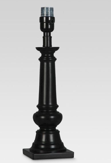 Photo 1 of Column Small Lamp Base Black - Threshold™ - 2 LAMPS - 
LAMP SIZE - 14.0 Inches (H) x 4.0 Inches (W) x 4.0 Inches (D)
