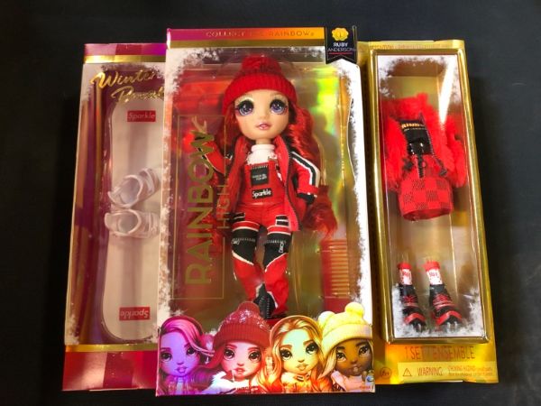 Photo 2 of Rainbow High Winter Break Fashion Doll- Ruby Anderson Red - 1 
