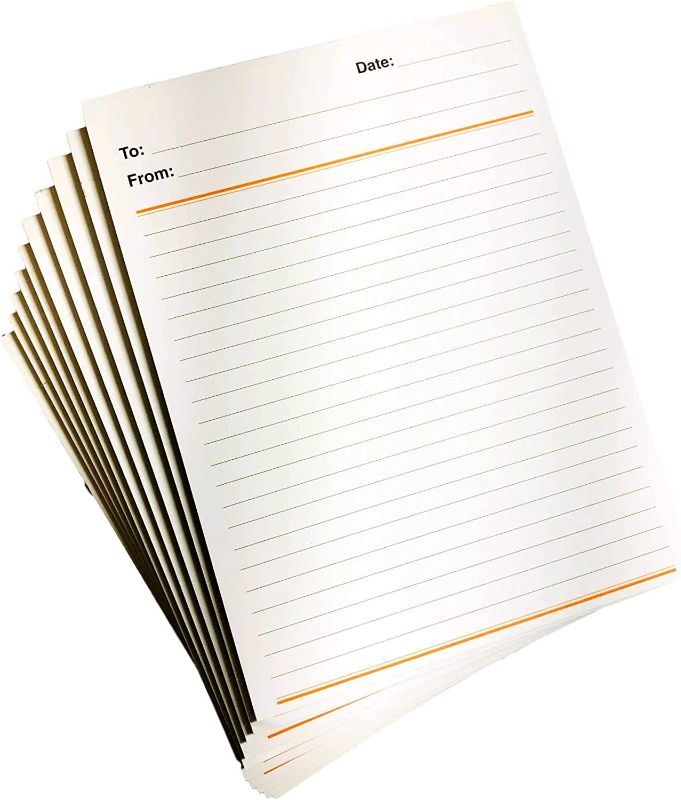 Photo 1 of Memo Pad - Note Pad - Scratch Pad - 10 Pads per Pack with 50 Sheets Each (5 1/2" x 7 1/2" Inches) Includes"To""From" and"Date" Grocery List Pad Scrap Paper Office Supplies
