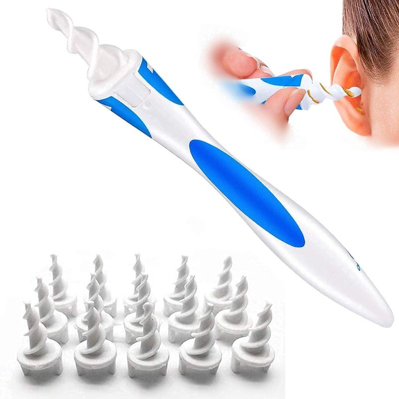 Photo 1 of 2022 Q-Grips Ear Wax Removal Tool- Safe Ear Wax Removal Tool, 16 Pcs Ear Cleaner Swab Soft Safe Spiral Removal Cleaner q-Grips Ear Pick Clean for Adults and Kids