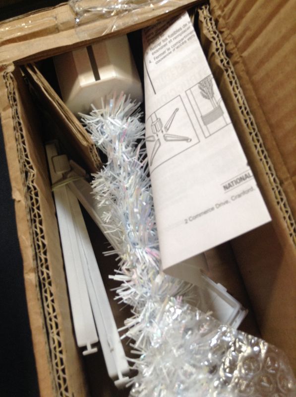 Photo 3 of 4ft Pre-lit Tinsel Artificial Christmas Tree Clear Lights - National Tree Company
