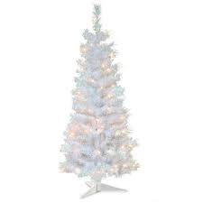 Photo 1 of 4ft Pre-lit Tinsel Artificial Christmas Tree Clear Lights - National Tree Company
