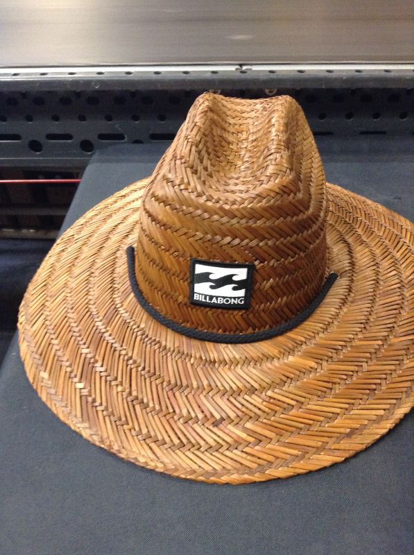 Photo 2 of Billabong Men's Classic Straw Lifeguard Hat Brown One Size
