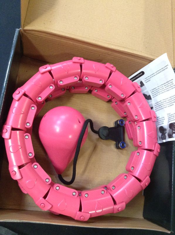Photo 1 of Gyothrig Smart Exercise Weighted Hula Hoop for Adults Weight Loss Fitness Hula Hoops Smart 24 Sections Detachable Adjustable Hoola Hoop
