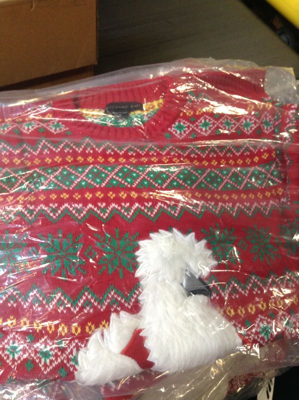 Photo 2 of Blizzard Bay Men's Fluffy Christmas Sweater Chicken Sweater size small
