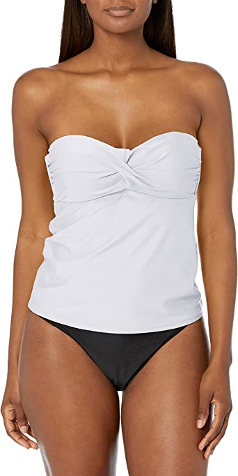 Photo 1 of Catalina Women's Twist Front Bandeau Tankini Top size S
