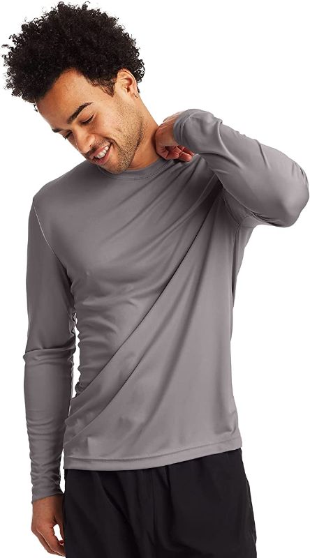 Photo 1 of Hanes Men's Long Sleeve Cool Dri T-Shirt UPF 50+ (Pack of 2) SOZE XL 
