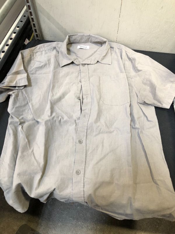 Photo 1 of MENS SHORT SLEEVE SHIRT GREY LARGE