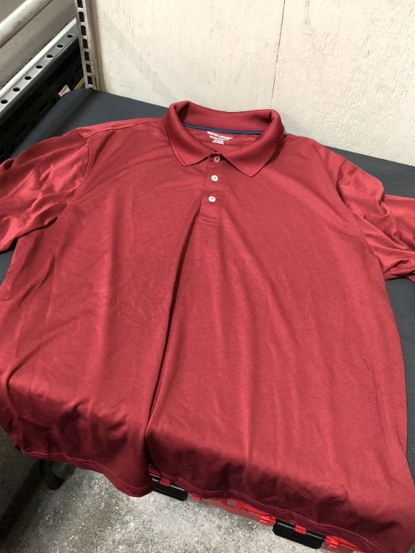 Photo 1 of MENS GOLF SHIRT QUICK DRY BURGUNDY XL 