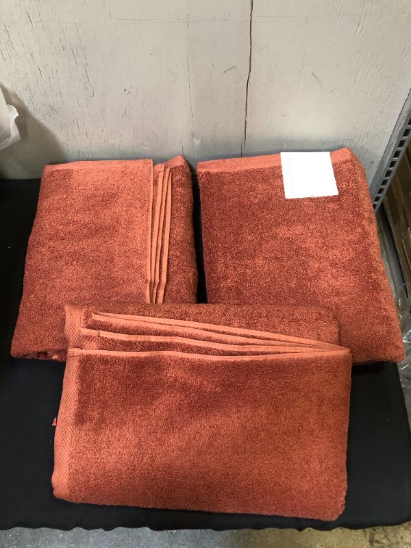 Photo 3 of Organic Bath/Body Towel - Casaluna™ BRONZE BROWN 1 Pack of 3 Pieces  
