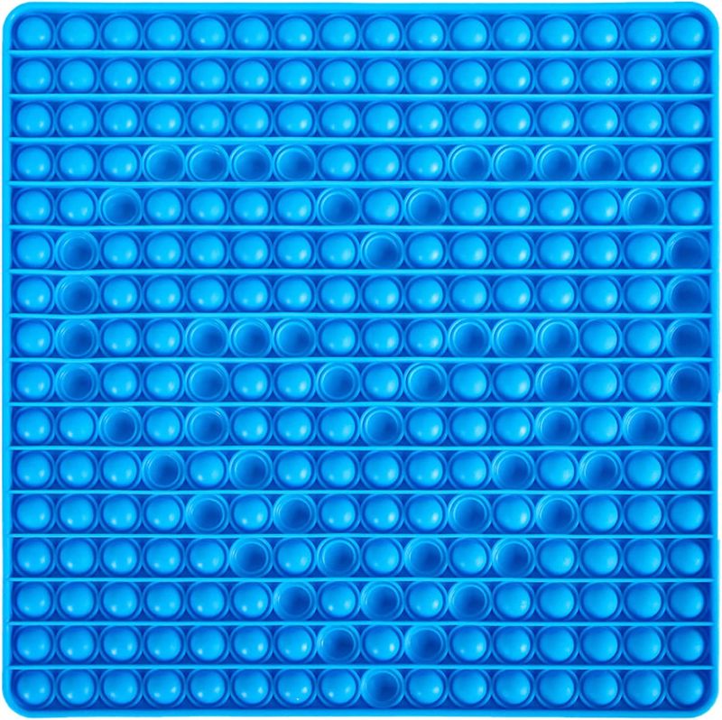 Photo 1 of 11.8inch PopIts Fidget Toys,256 Bubbles Anxiety Relief Fingertip Toy Early Education Brain Development Toy for Kids Boys Girls Party Favor Gifts
