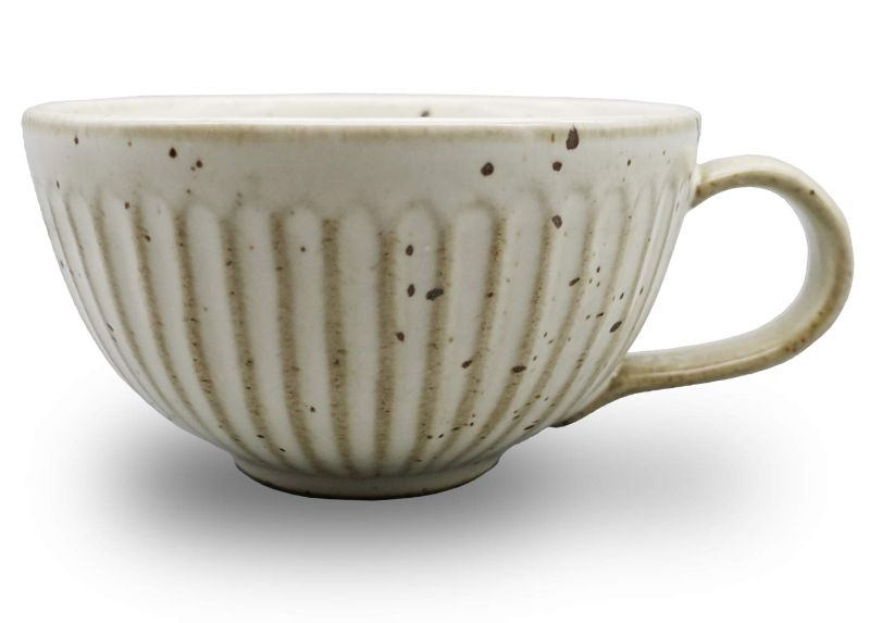 Photo 3 of Bicrops Ceramic Retro Shaving Bowl , Wide Mouth, Large Capacity Shaving Mug, Easier To Lather (Off-white)
