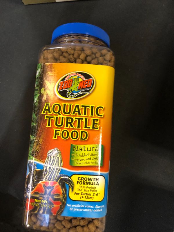Photo 2 of Zoo Med Natural Aquatic Turtle Food, Growth Formula, 13-Ounce best by november 2024
