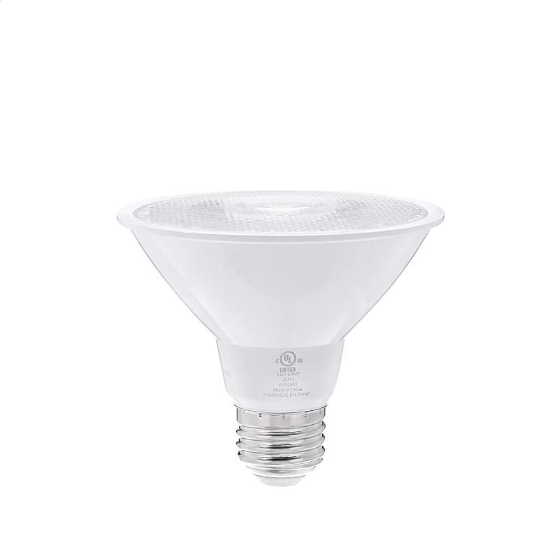 Photo 1 of AmazonCommercial 75 Watt Equivalent, 25000 Hours, Dimmable, 1050 Lumens, Energy Star and CEC (California) Compliant, High Intensity Spot PAR30 Short Neck LED Light Bulb - Pack of 1, Soft White
