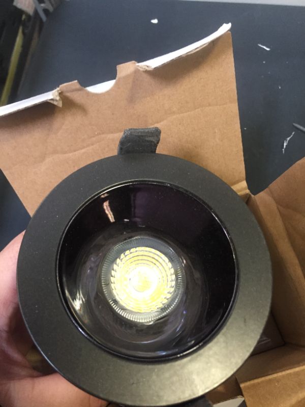 Photo 2 of 3 in. New Construction/Remodel Dark Bronze Dimmable Canless Recessed LED Kit with Adjustable Color Changing Technology
