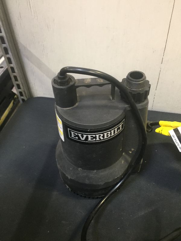 Photo 5 of 1/6 HP Plastic Submersible Utility Pump (USED)(DIRTY)