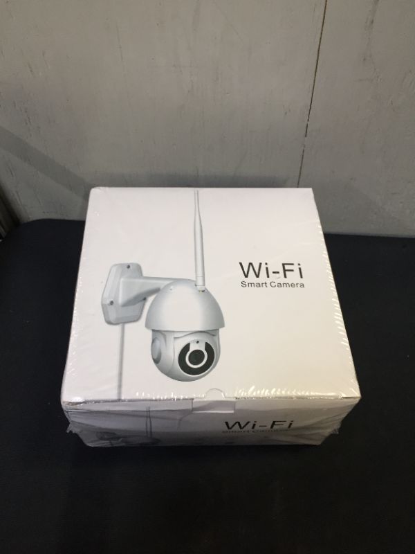 Photo 2 of 1080P WiFi/Wireless Pan Tilt Home Security Camera, Color Night Vision,Motion Detection, Cloud and Local Storage, Two Way Audio, Easy Set Up, Waterproof, for Outdoor/ Indoor Use
(FACTORY SEALED) BOX IS A BIT DAMAGED)