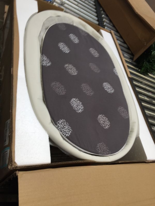 Photo 1 of 4moms mamaRoo Sleep Bassinet, Bluetooth Baby Bassinets and Furniture with 5 Unique Motions, 4 Built-in White Noise Options, Birch. Box Packaging Damaged, Minor Use. Minor Rust Show on  Metal As Shown in Pictures.