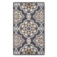 Photo 1 of 1'8"x2'10" Rowena Accent Rug Gray - Threshold.. Creases and Wrinkles in item, Fraying on  Edges. Tape on Item