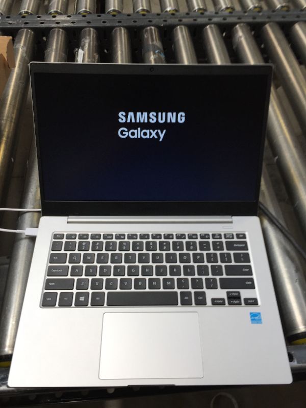 Photo 7 of Samsung Galaxy Book Go Laptop Computer PC Power Performance 18-Hour Battery Compact Light Shockproof Design WFH Ready WiFi 5, Silver, 128G. Minor Use