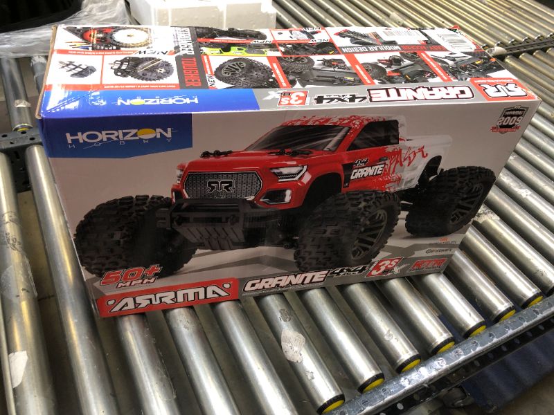 Photo 9 of ARRMA 1/10 Granite 4X4 V3 3S BLX Brushless Monster RC Truck RTR Green---ITEM IS DIRTY---HJAS SCRATCHES---COULD NOT TEST---NO ACCESSORIES OR ANYTHING---