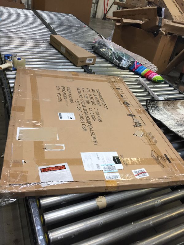 Photo 2 of Amazon Basics Cork board 35" x 47", Aluminum frame. Item is New, Item is Sealed