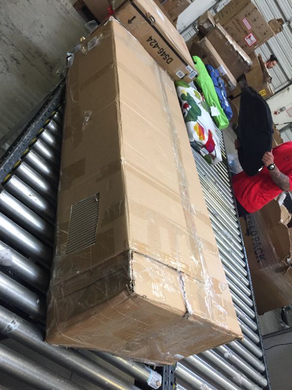 Photo 1 of 12 Inch Tall, 50 Inch Wide Ottoman. Scratches and Scuffs on Wooden Legs, Moderate Use, Not in Original Box Packaging
